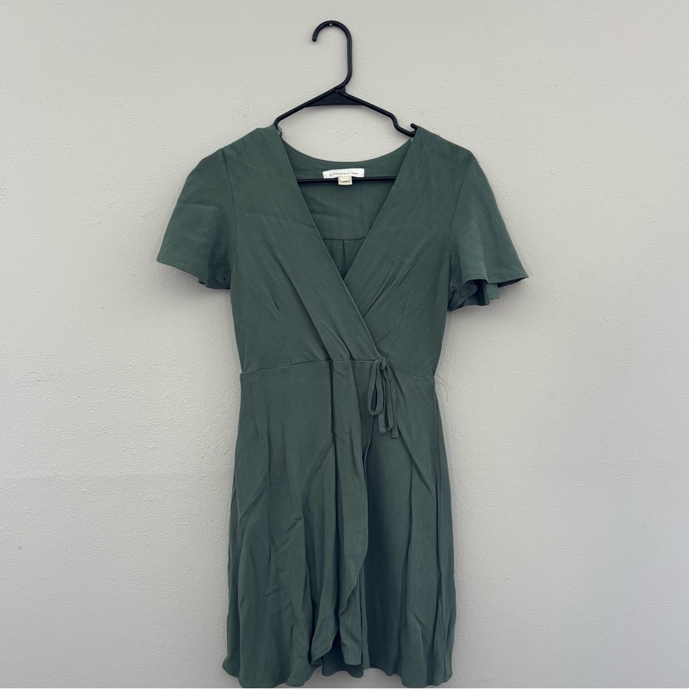 Monteau Sage Green Mini Dress